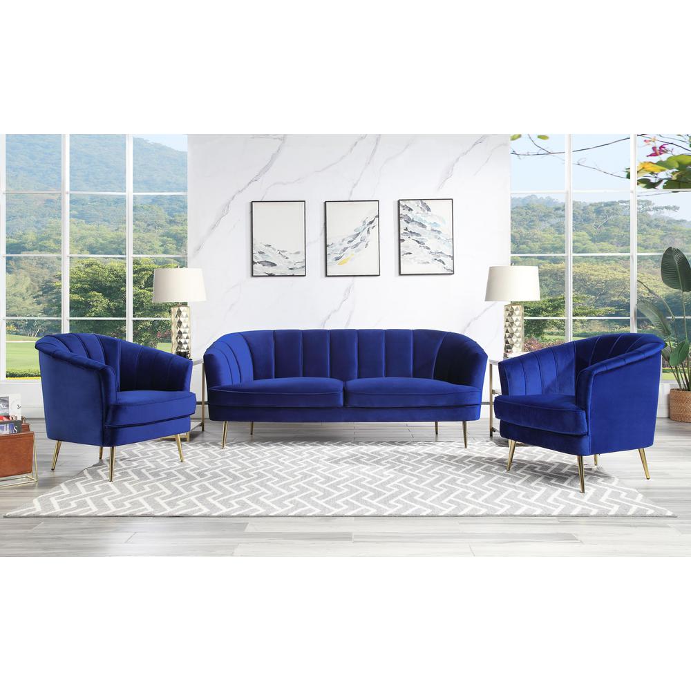 Eivor Chair, Blue Velvet (LV00211)