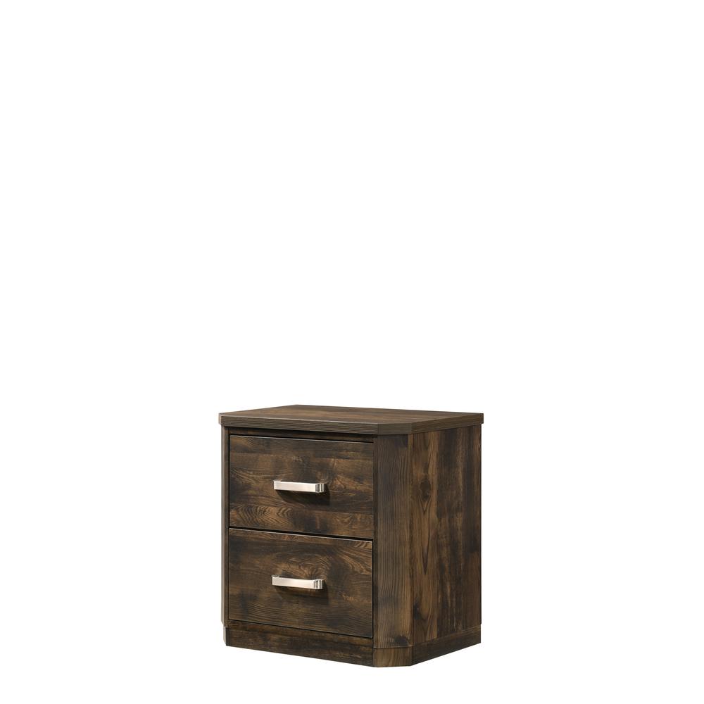 Nightstand, Rustic Walnut