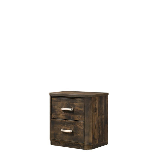 Nightstand, Rustic Walnut