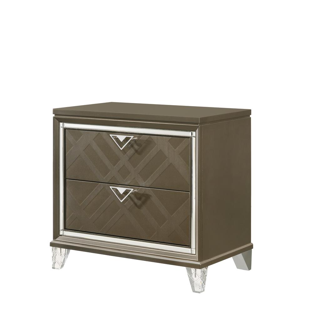 Nightstand in Dark Champagne