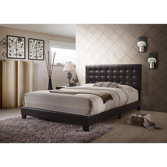 Masate Queen Bed, Espresso PU