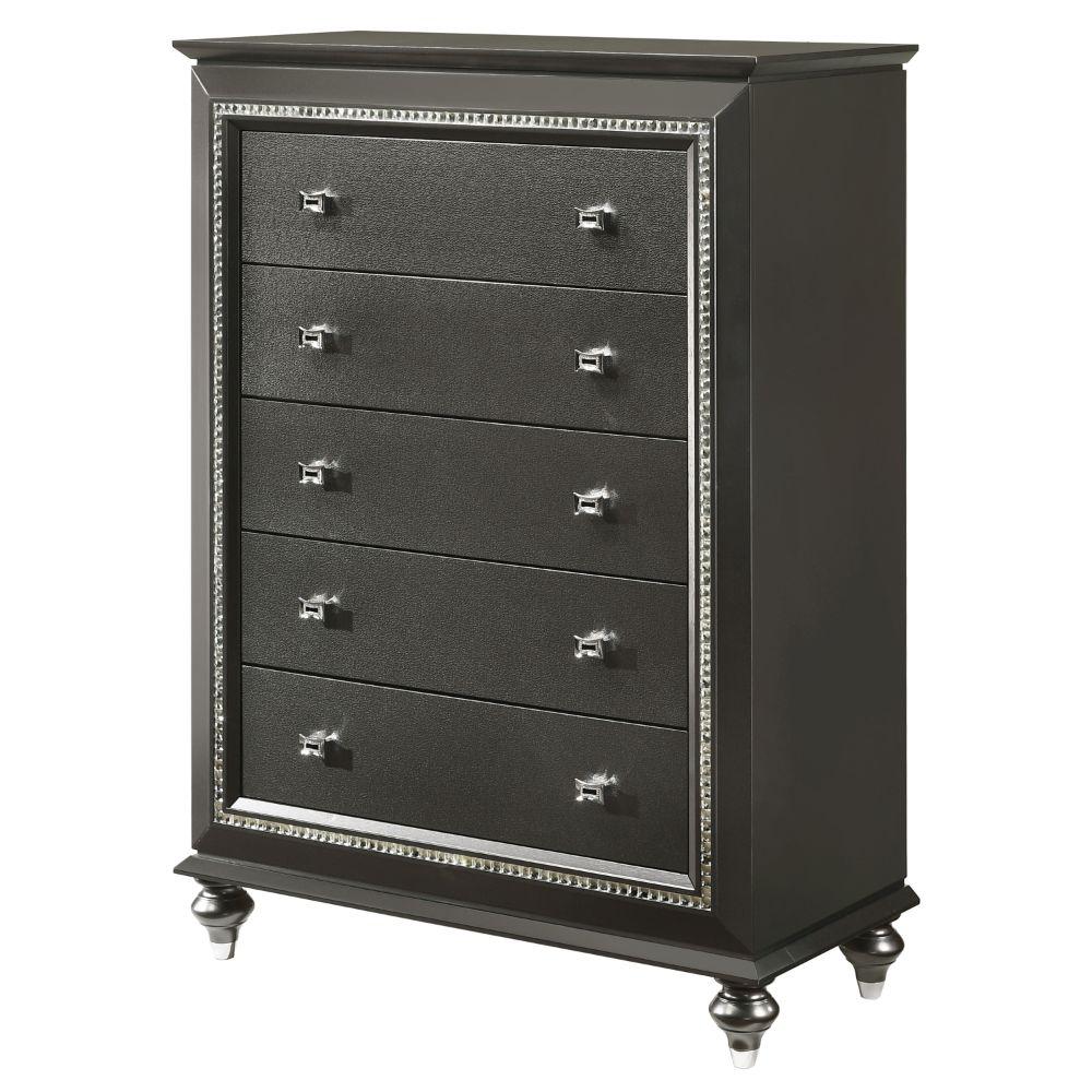 Kaitlyn Metallic Gray Chest