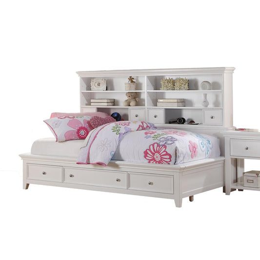 Lacey Loft Bed w/Desk (Twin), White (1Set/3Ctn)