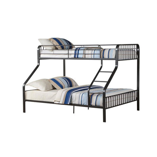 Caius Twin XL/Queen Bunk Bed, Gunmetal (1Set/2Ctn)