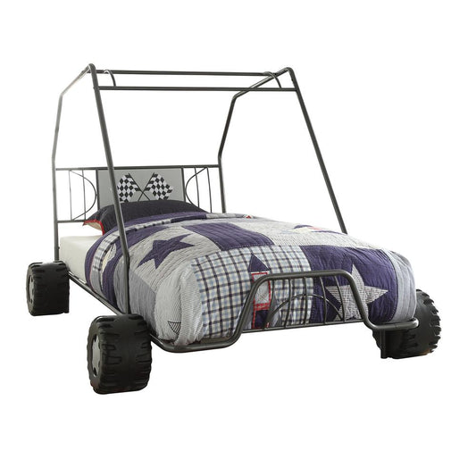 Xander Twin Bed, Gunmetal Go Kart (1Set/2Ctn)