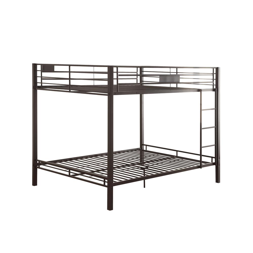 Kaleb Queen/Queen Bunk Bed, Sandy Black (1Set/2Ctn)