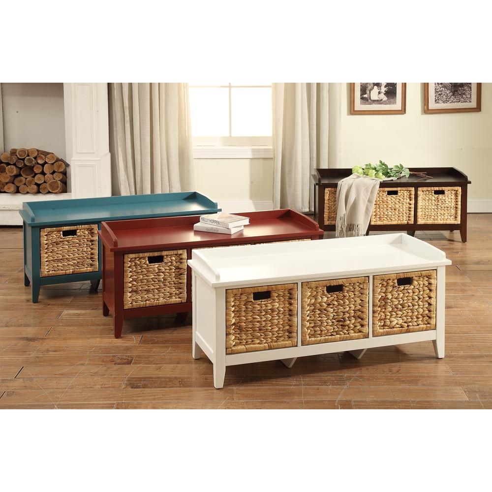 Flavius Bench w/Storage, Teal