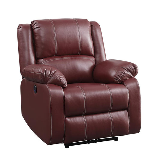 Power Recliner, Red PU 52153