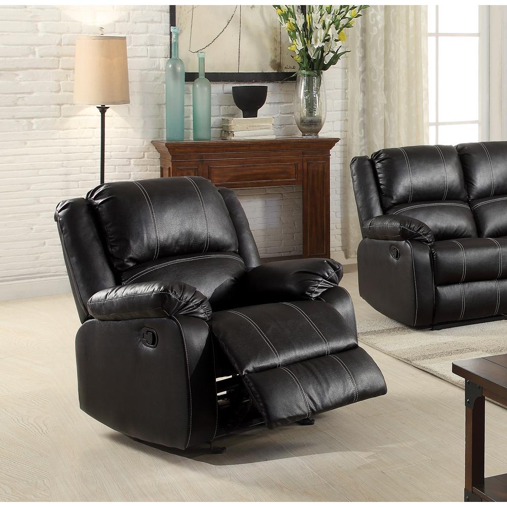 Rocker Recliner (Motion), Black PU 52287