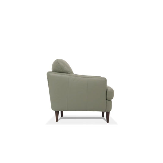 Chair, Moss Green Leather 54572