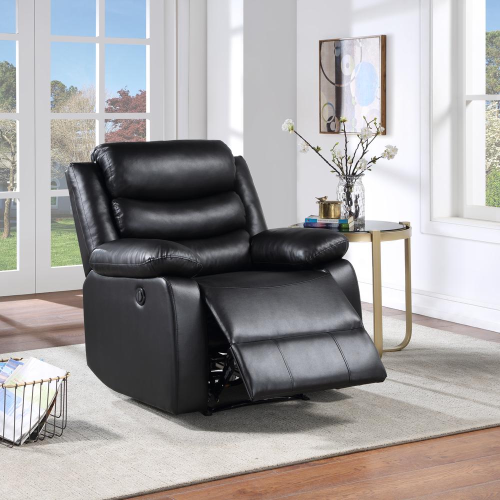 Power Recliner, Black PU 56910