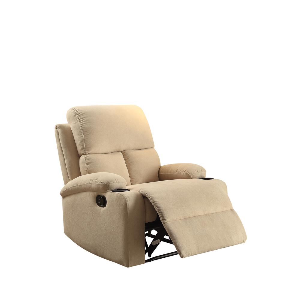 Rosia Recliner, Beige Velvet