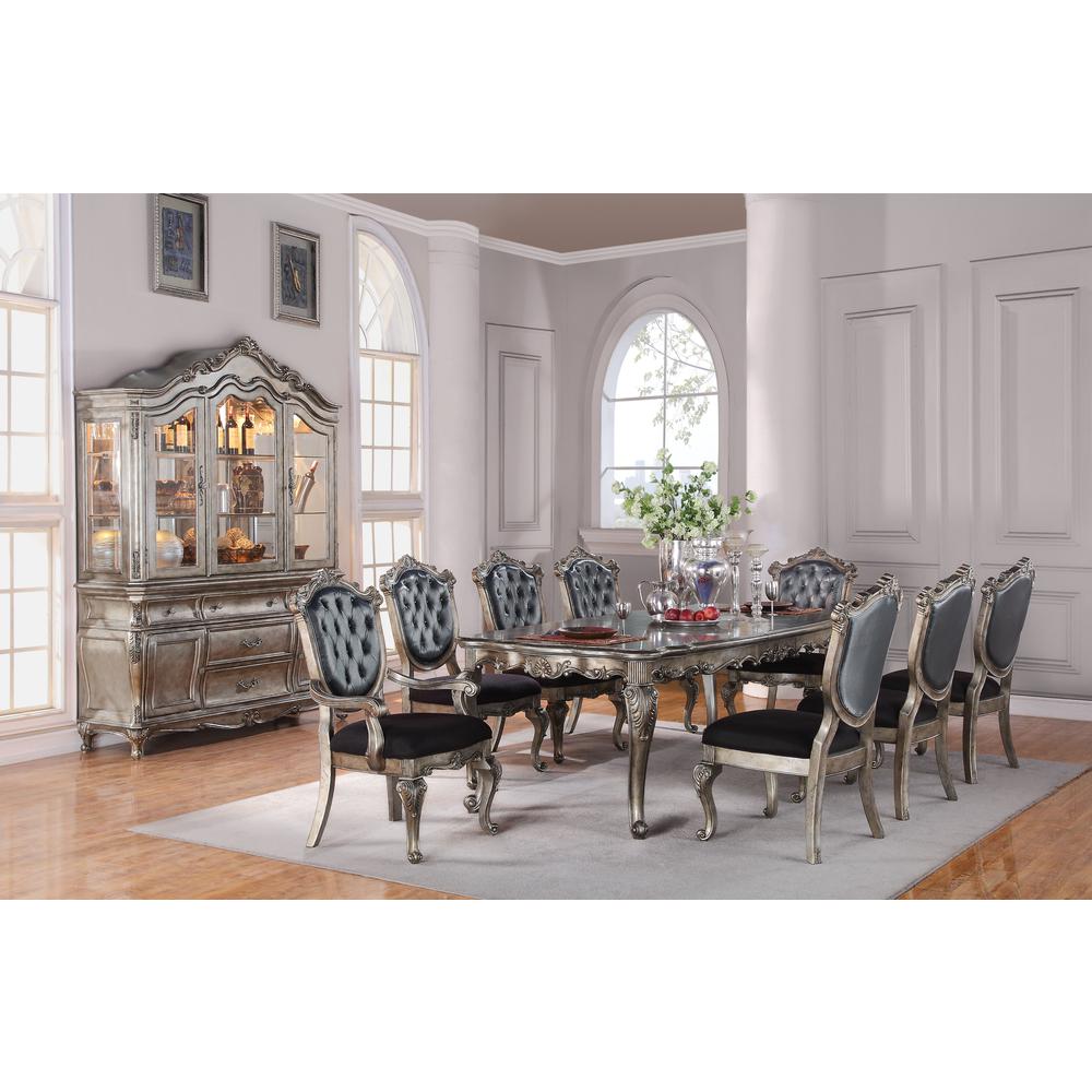 Chantelle Dining Table, Antique Platinum (60540)