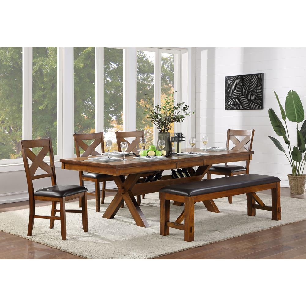 ACME Apollo ACME Apollo Dining Table, Walnut (1Set/2Ctn)