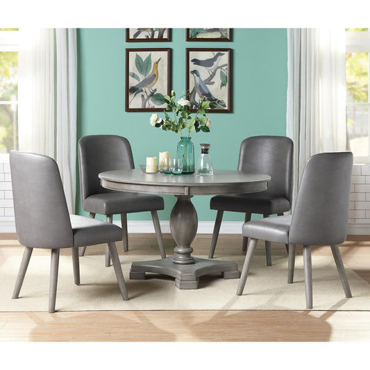 ACME Waylon Dining Table w/Single Pedestal