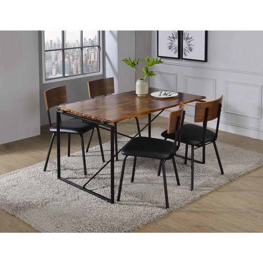 Dining Table, Oak & Black 72910