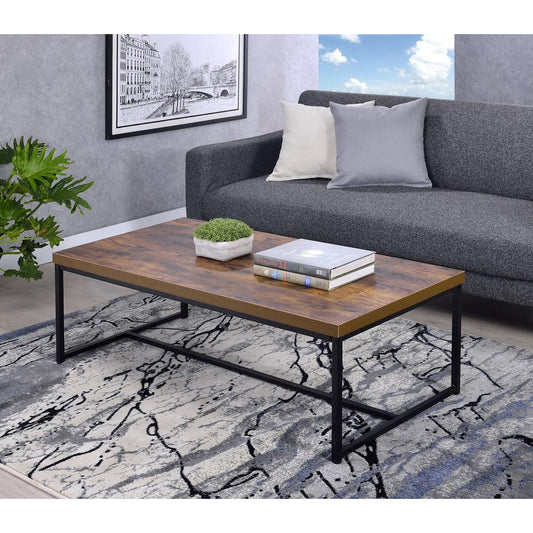 Bob Coffee Table, Weathered Oak & Black