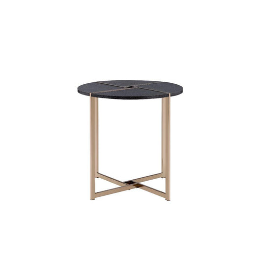 Bromia Black & Champagne  End Table