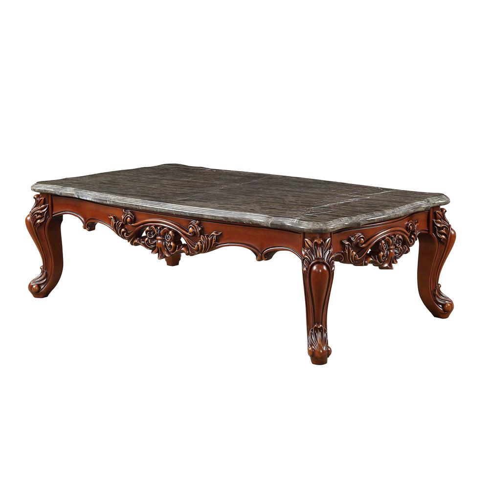 Eustoma Coffee Table, Marble & Walnut (83065)