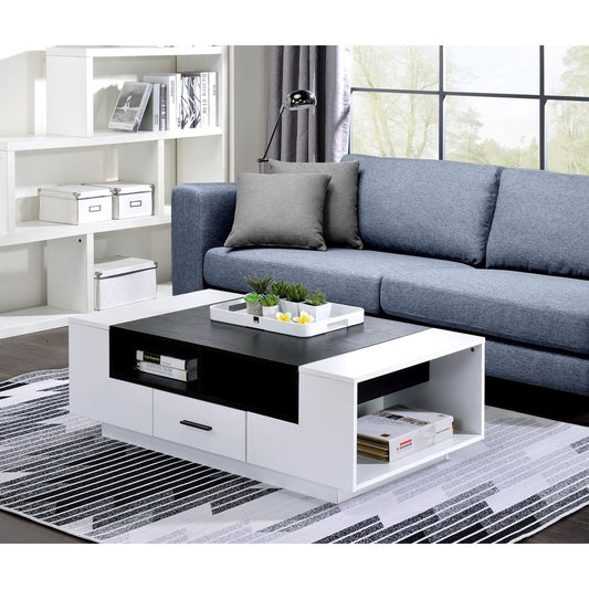 Coffee Table, White & Black 83135