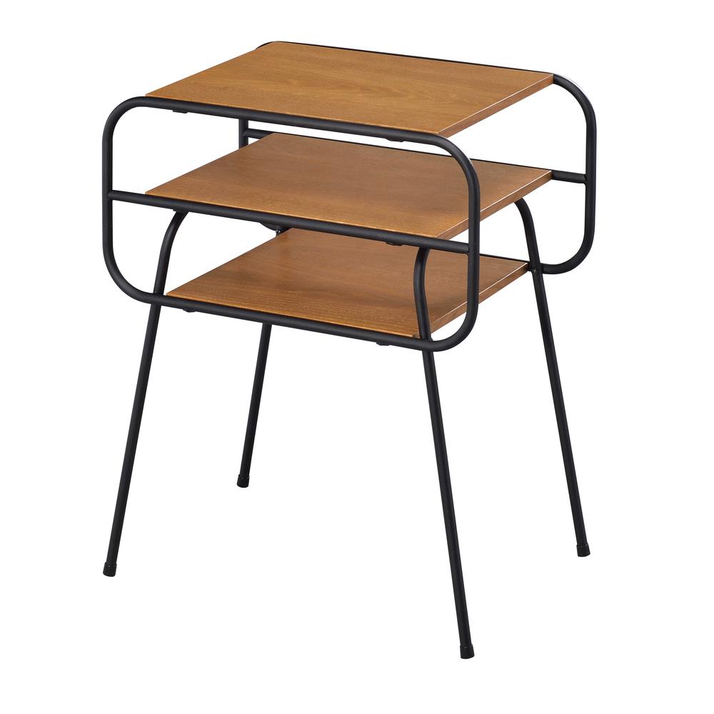 Kaseko End Table, Oak & Black