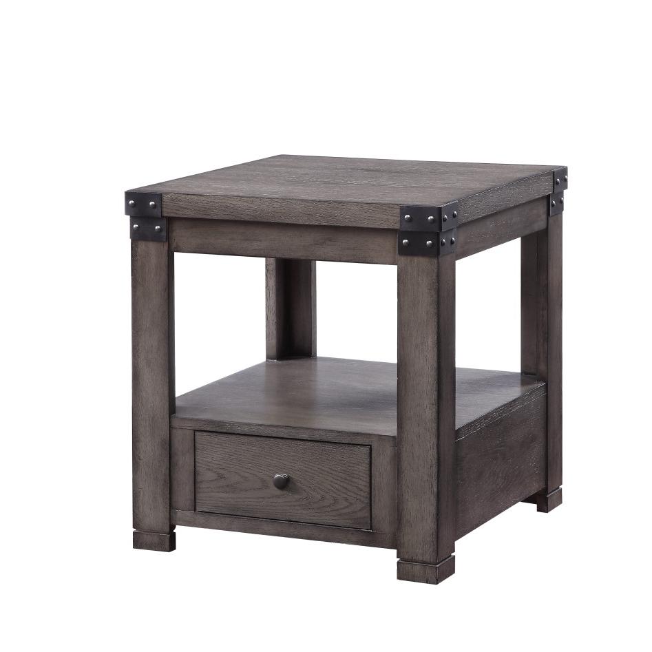 Melville End Table, Ash Gray