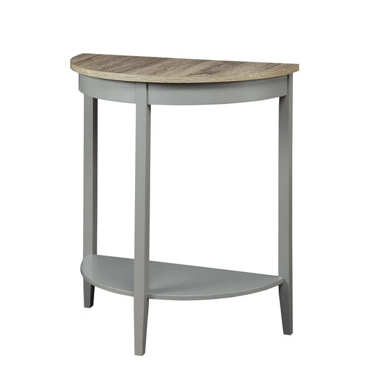 Justino Console Table, Gray Oak & Gray