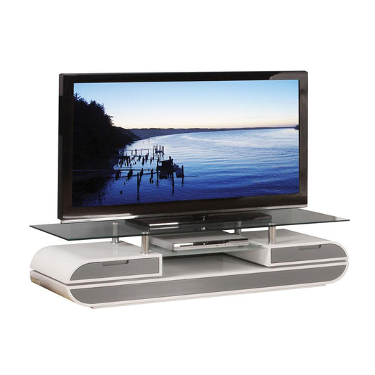 Lainey TV Stand, White & Gray (91142)