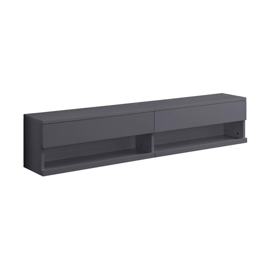 Ximena Floating TV Stand, LED & Gray Finish (91347)