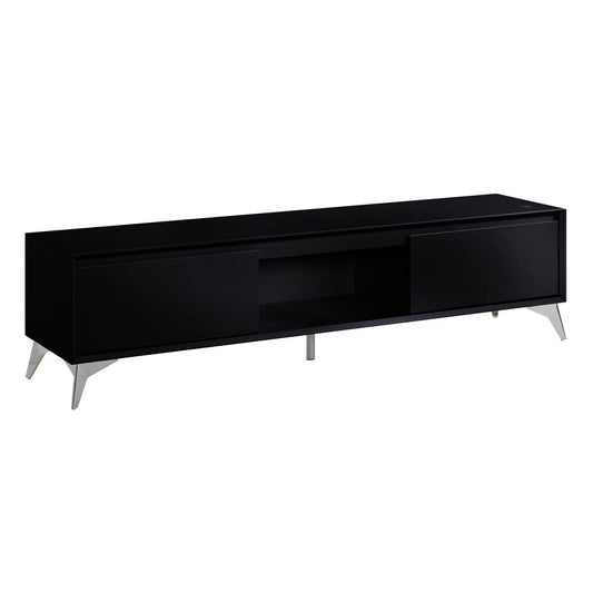 Raceloma TV stand , LED, Black & Chrome Finish (91994)