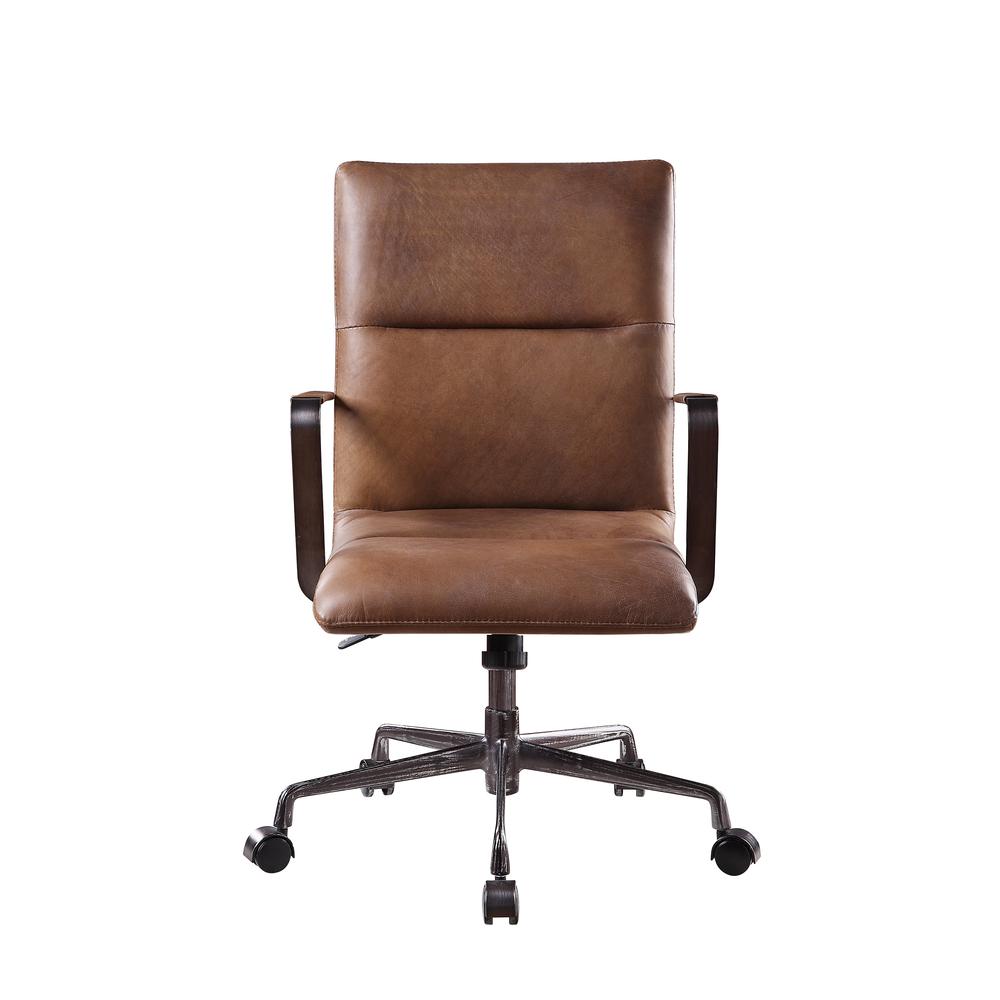 Indra Office Chair, Vintage Chocolate Top Grain Leather