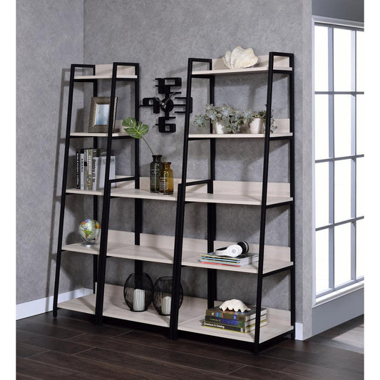 Bookshelf (5-Tier, 16"L), Natural & Black 92673