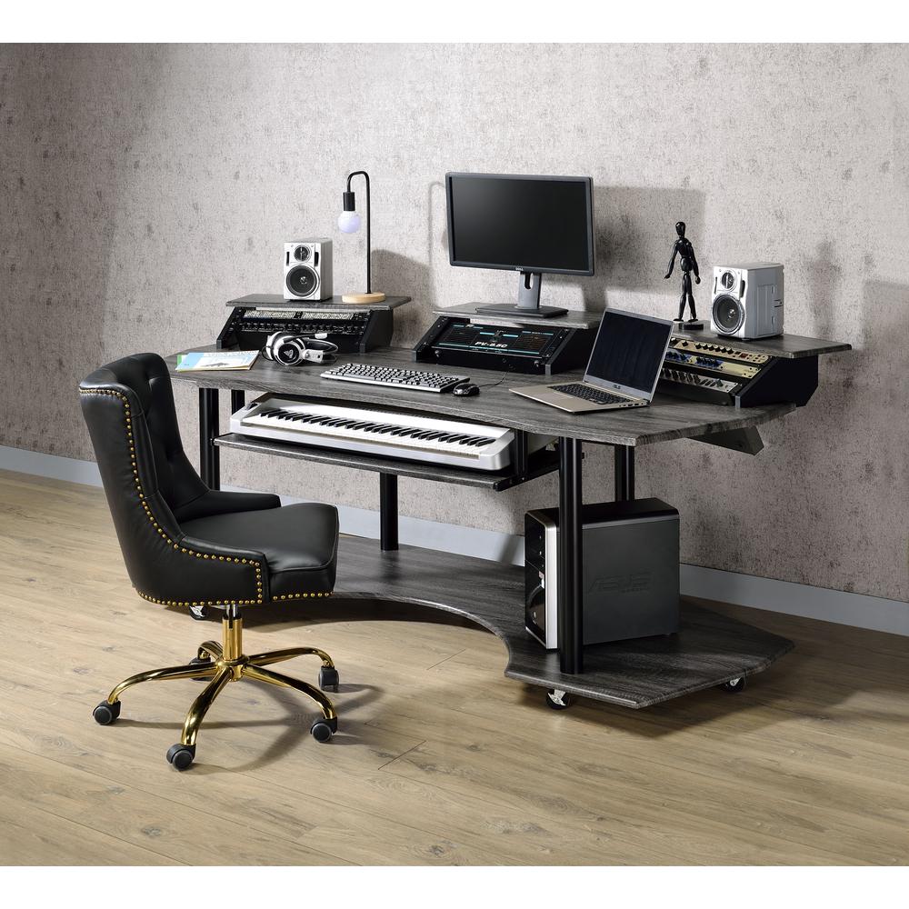 ACME Eleazar ACME Eleazar Music Recording Studio Desk, Black Oak