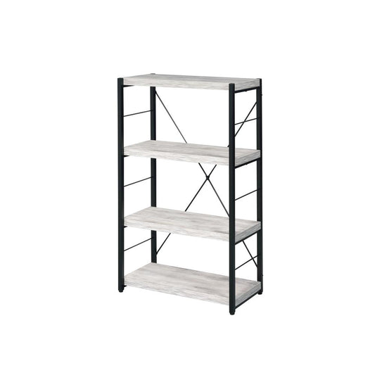 Bookshelf, Antique White & Black