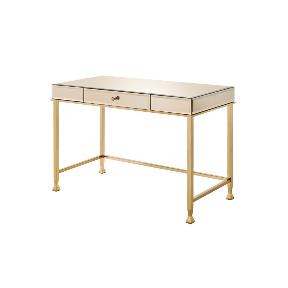 Writing Desk, Smoky Mirroed and Champagne Finish 92977