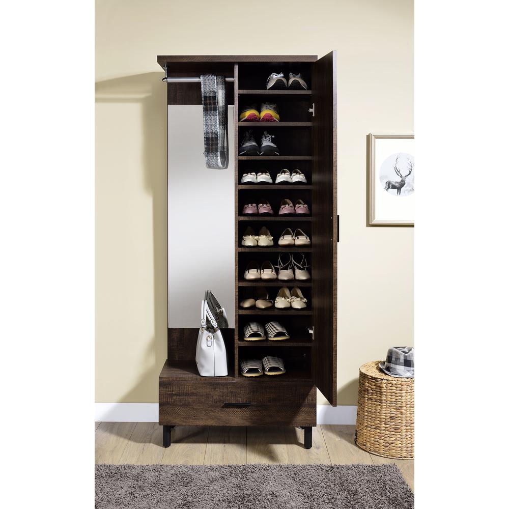 Hall Tree, Rustic Walnut 97791