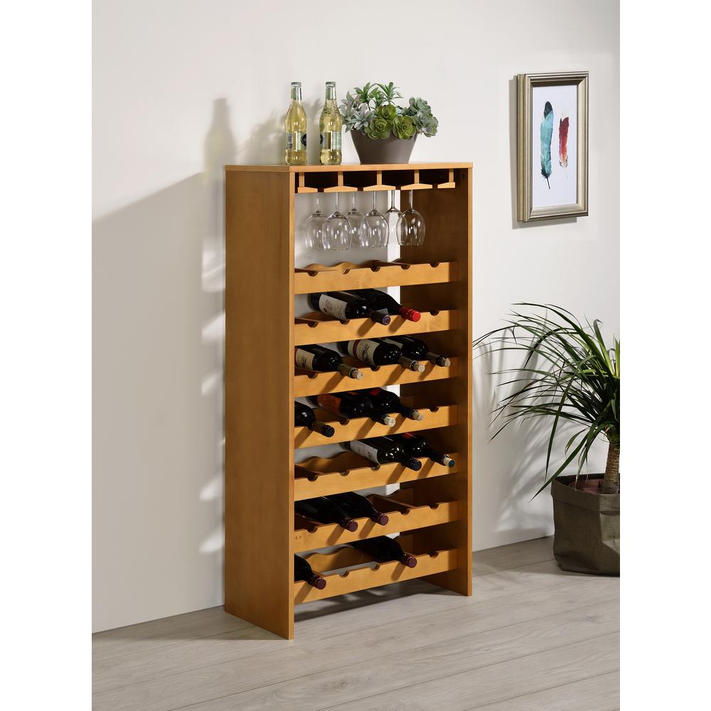 Wine Cabinet, Oak Finish 97838