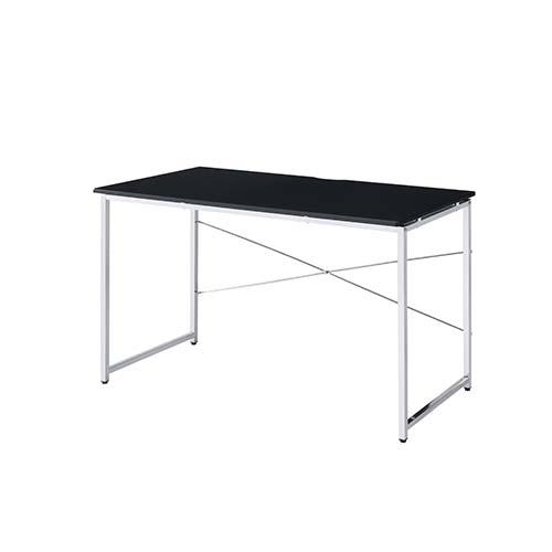 Tennos Black & Chrome Finish Vanity Desk