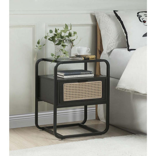 Colson Black Finish  Accent Table