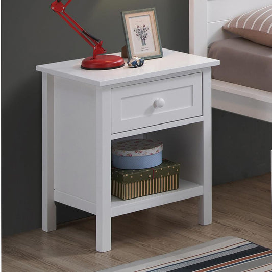 Iolanda White Finish Nightstand