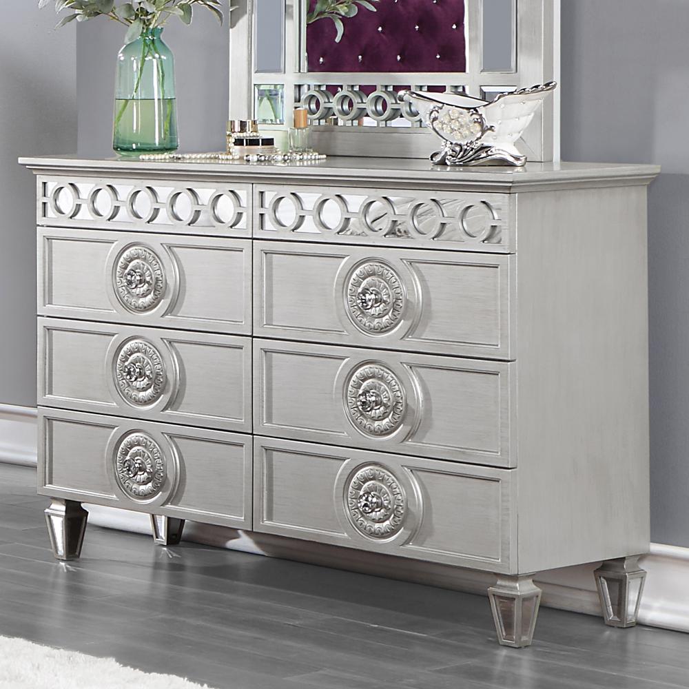 Varian Silver & Mirrored Finish Dresser