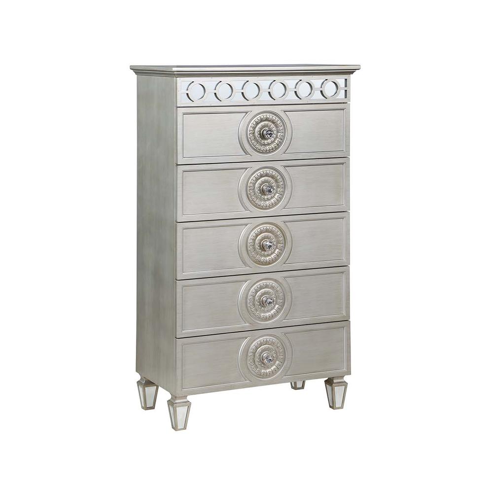 Varian Silver & Mirrored Finish Chest