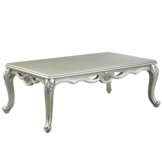 Qunsia Champagne Finish Coffee Table