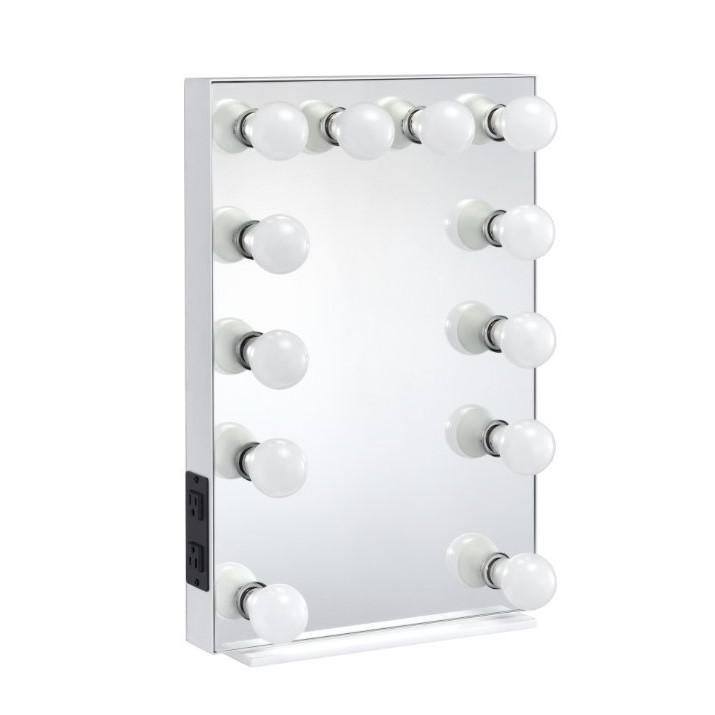 ACME Asa Accent Mirror, White Finish