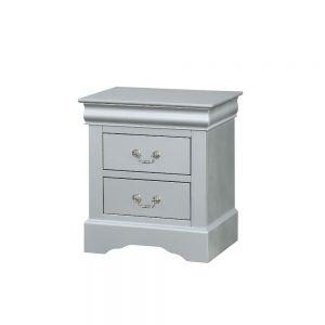 ACME Louis Philippe Nightstand, Platinum