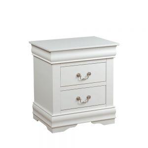 ACME Louis Philippe Nightstand, White