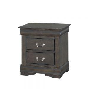 ACME Louis Philippe Nightstand, Dark Gray