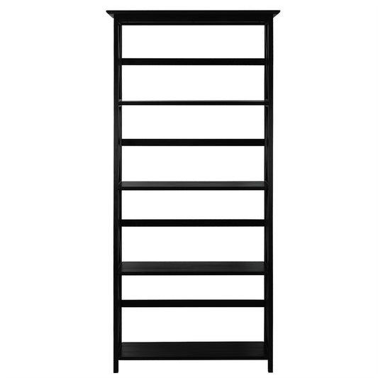 Montego 5-Shelf Bookcase-Black