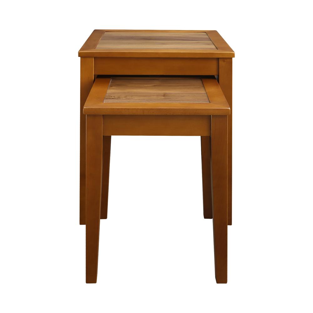 Lincoln Nesting End Tables with Concealed Compartment, Solid American Walnut Top