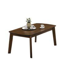 Iven Mid Century Wood Coffee Table, Walnut